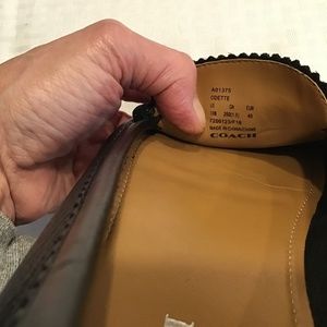 Coach leather loafers size 10